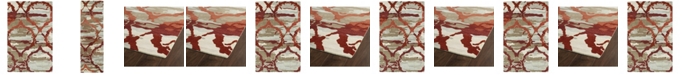 Kaleen Brushstrokes Red Area Rug Collection